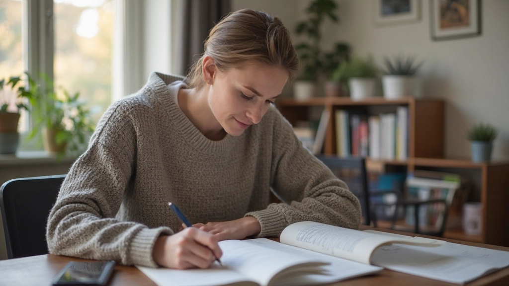 Nederlandse grammatica studie materiaal met notities op een bureau